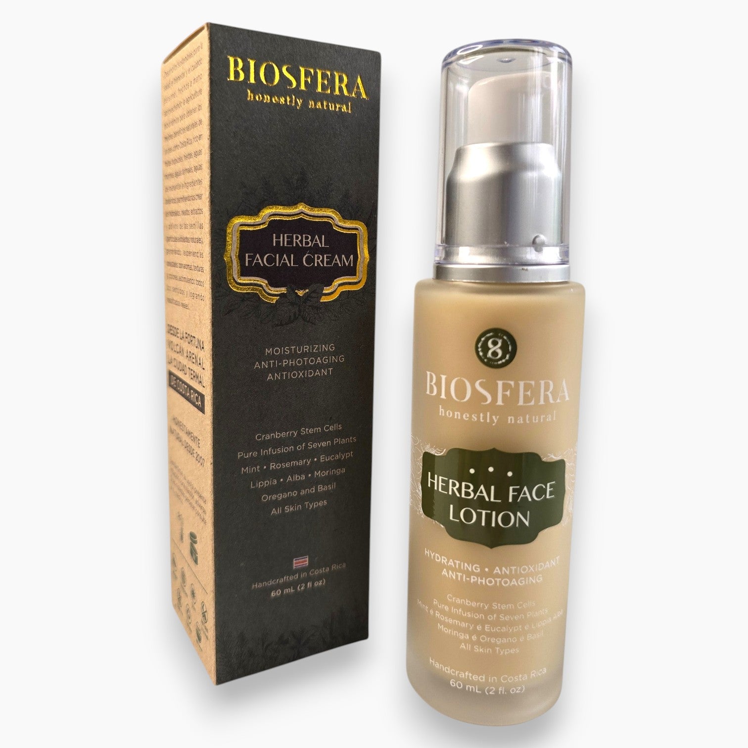 Loción facial a base de hierbas